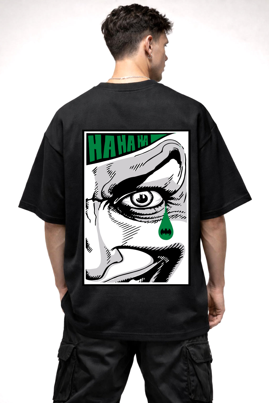 JOKER COMIC GRAPHIC | BLACK OVERSIZED FIT TEE