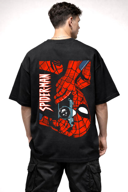 THE SPIDERMAN GRAPHIC | BLACK OVERSIZED FIT TEE