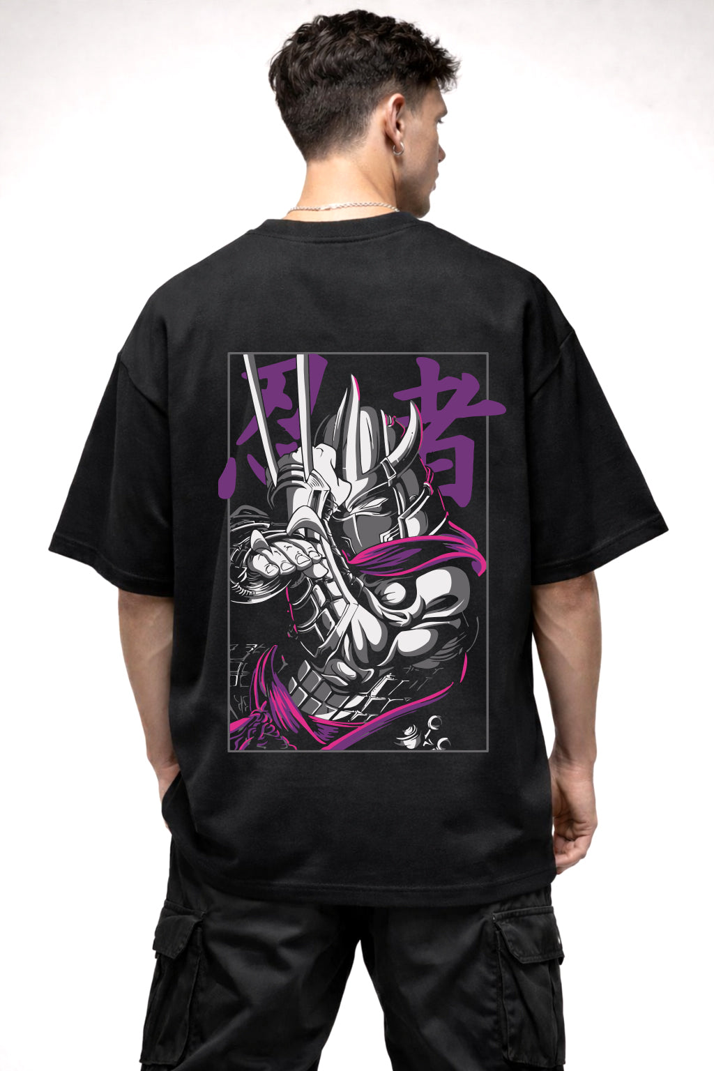WARRIOR GRAPHIC | BLACK OVERSIZED FIT TEE