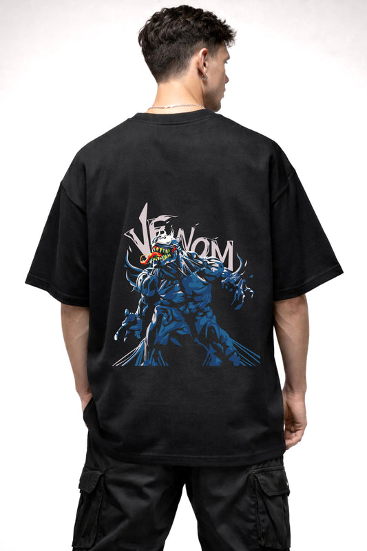 THE VENOM GRAPHIC | BLACK OVERSIZED FIT TEE