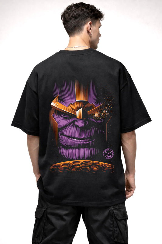 THANOS GRAPHIC | BLACK OVERSIZED FIT TEE