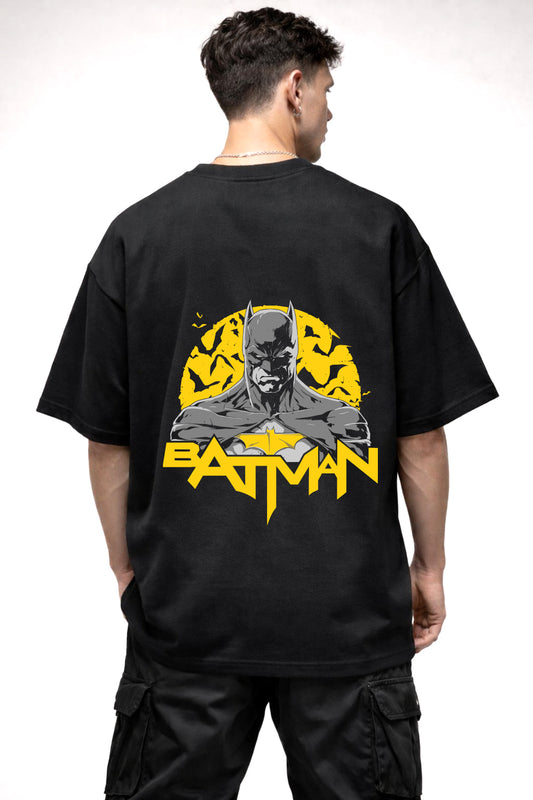 THE BATMAN CARTOON GRAPHIC | BLACK OVERSIZED FIT TEE