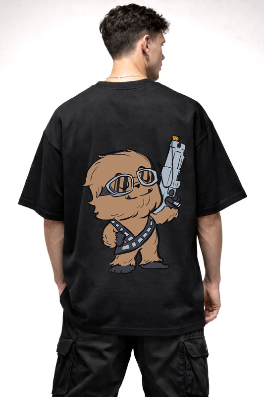 CARTOON GRAPHIC | BLACK OVERSIZED FIT TEE
