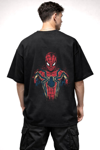 THE IRON SPIDER SUTE | BLACK OVERSIZED FIT TEE