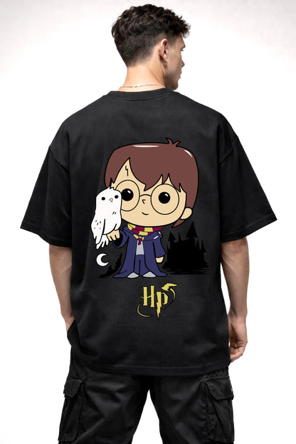 HARRY POTTER GRAPHIC | BLACK OVERSIZED FIT TEE
