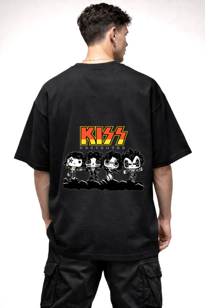 DESTROYER CARTOON GRAPHIC | BLACK OVERSIZED FIT TEE