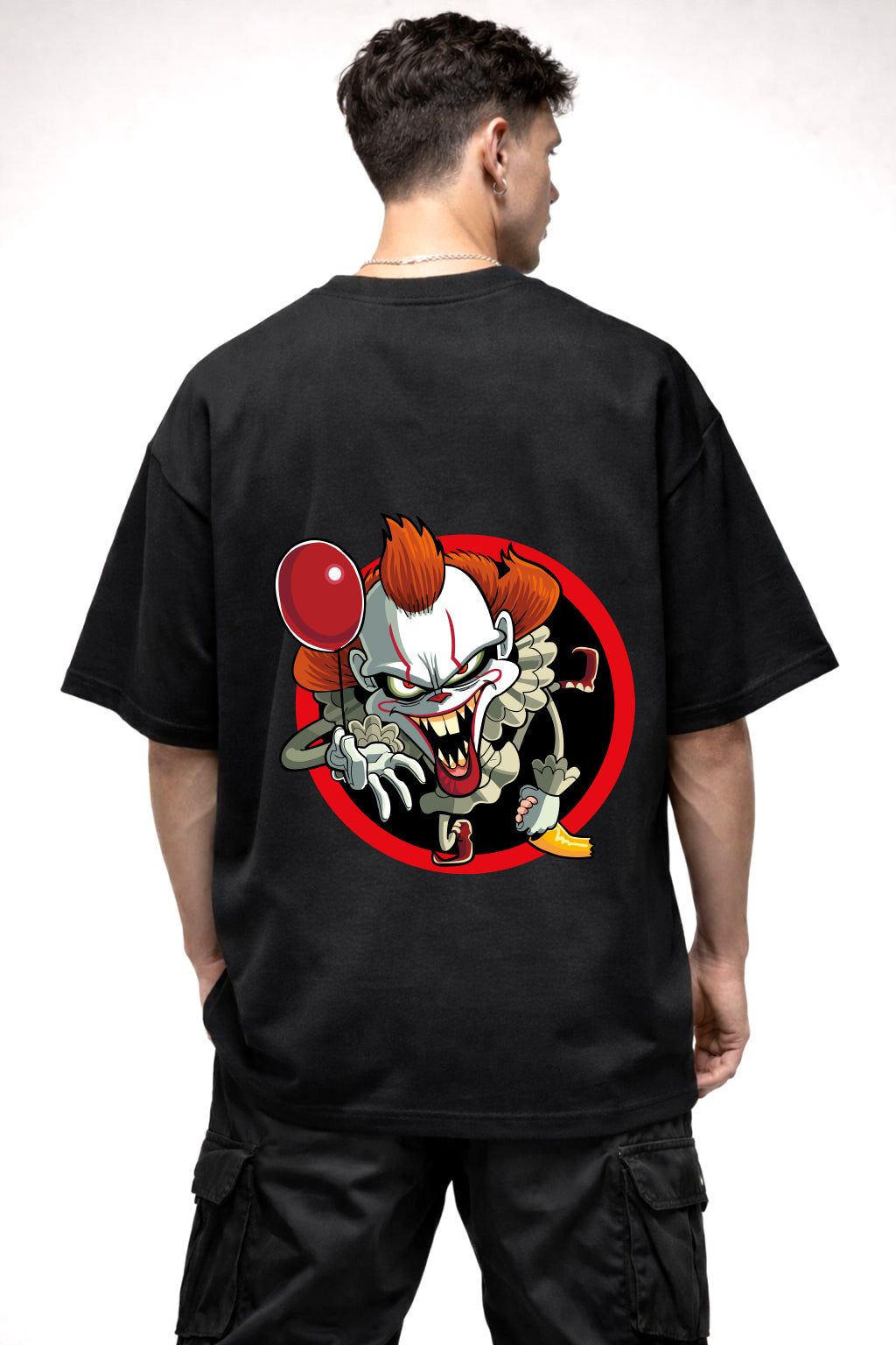 IT JOKER GRAPHIC | BLACK OVERSIZED FIT TEE