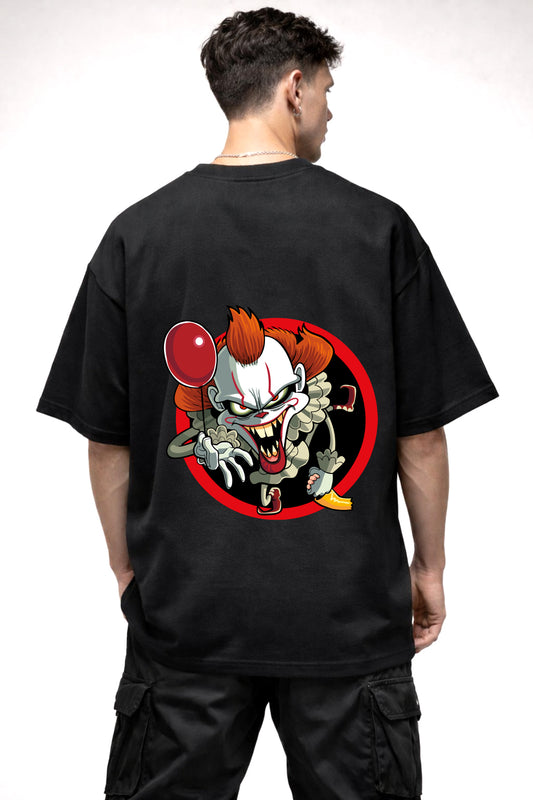 IT JOKER GRAPHIC | BLACK OVERSIZED FIT TEE