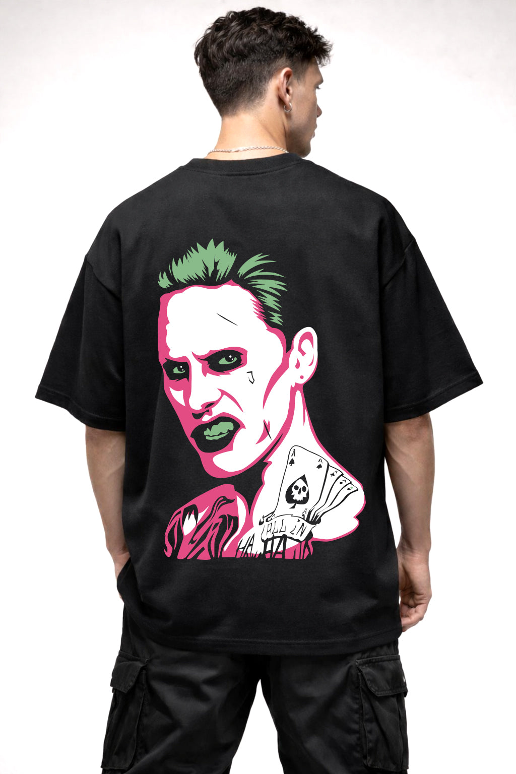 JOKER GRAPHIC | BLACK OVERSIZED FIT TEE