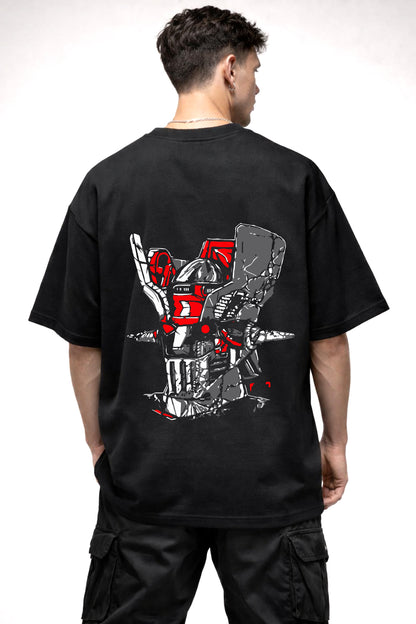 THE SAVIORS  GRAPHIC | BLACK OVERSIZED FIT TEE