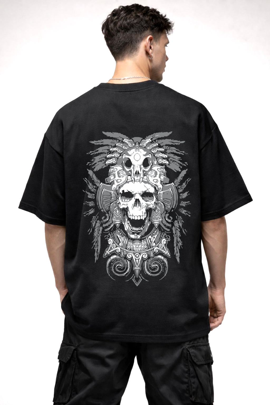 SKULL GRAPHIC | BLACK OVERSIZED FIT TEE