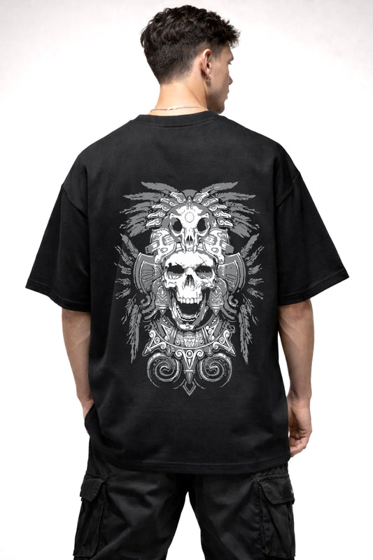 SKULL GRAPHIC | BLACK OVERSIZED FIT TEE