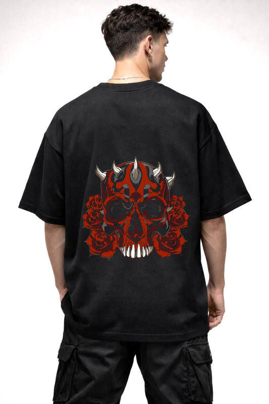 SKULL GRAPHIC | BLACK OVERSIZED FIT TEE