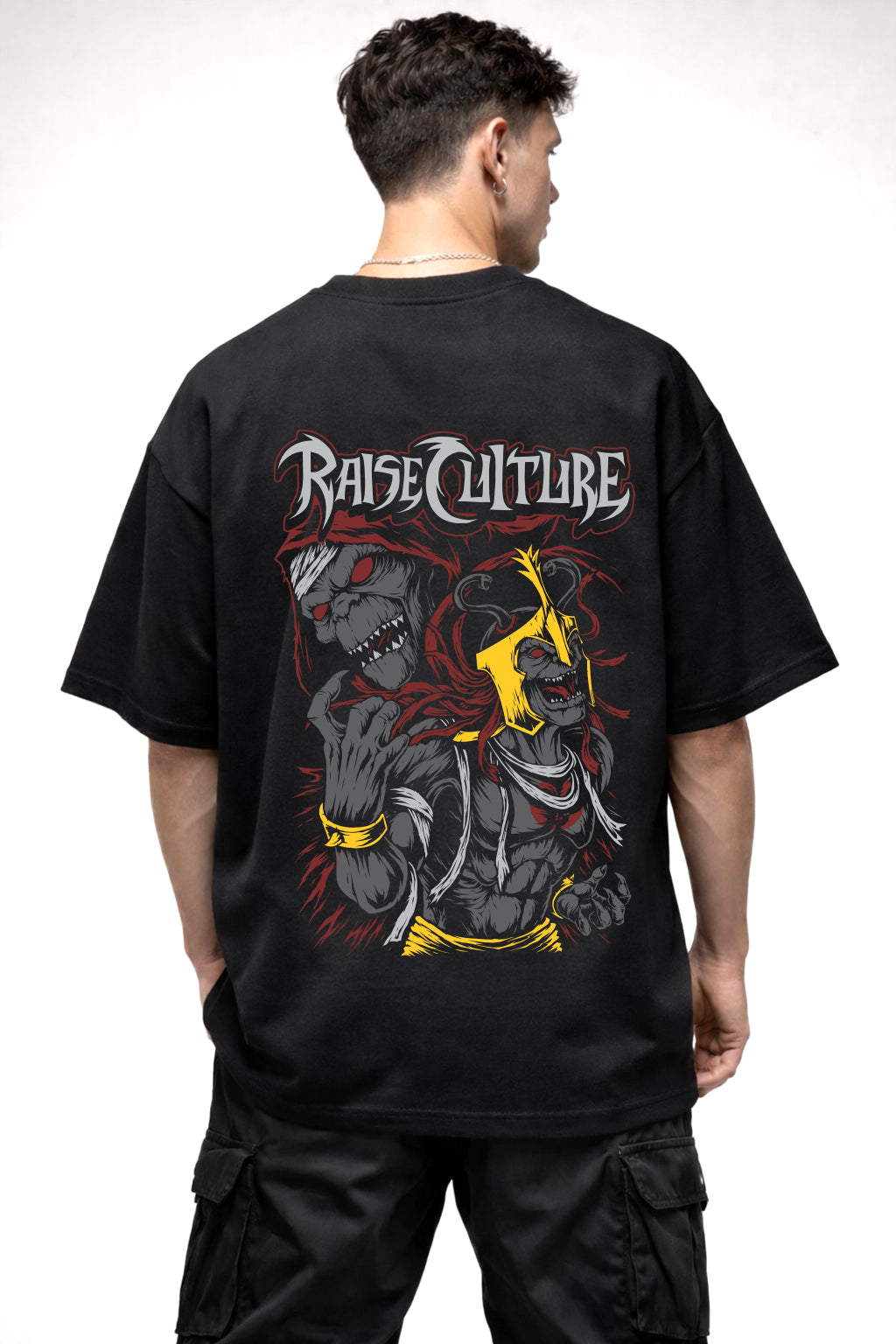 RAISE CULTURE GRAPHIC | BLACK OVERSIZED FIT TEE