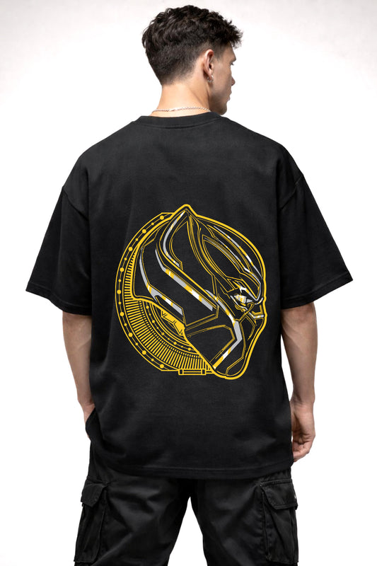BLACK PANTHER GRAPHIC | BLACK OVERSIZED FIT TEE