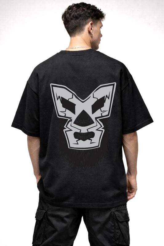 ANIME GRAPHIC | BLACK OVERSIZED FIT TEE