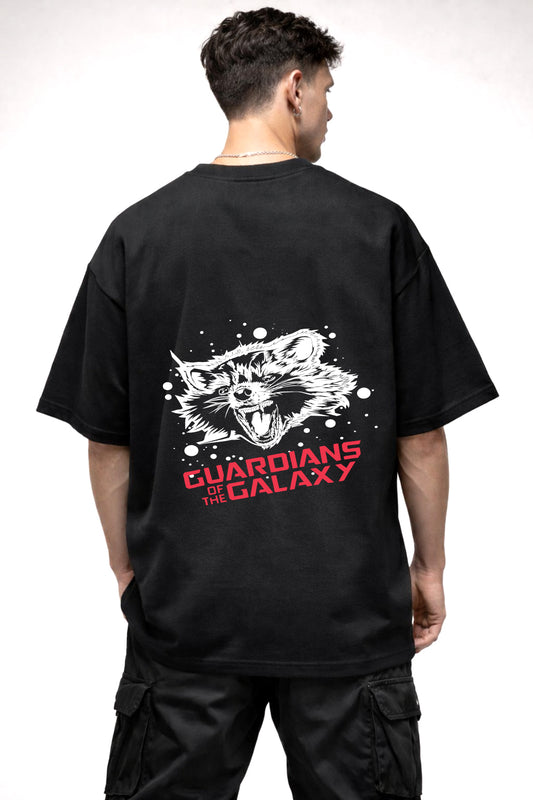 ROCKET GRAPHIC | BLACK OVERSIZED FIT TEE