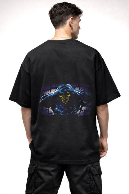 SKULL CARTOON GRAPHIC | BLACK OVERSIZED FIT TEE