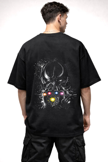 THANOS GRAPHIC | BLACK OVERSIZED FIT TEE