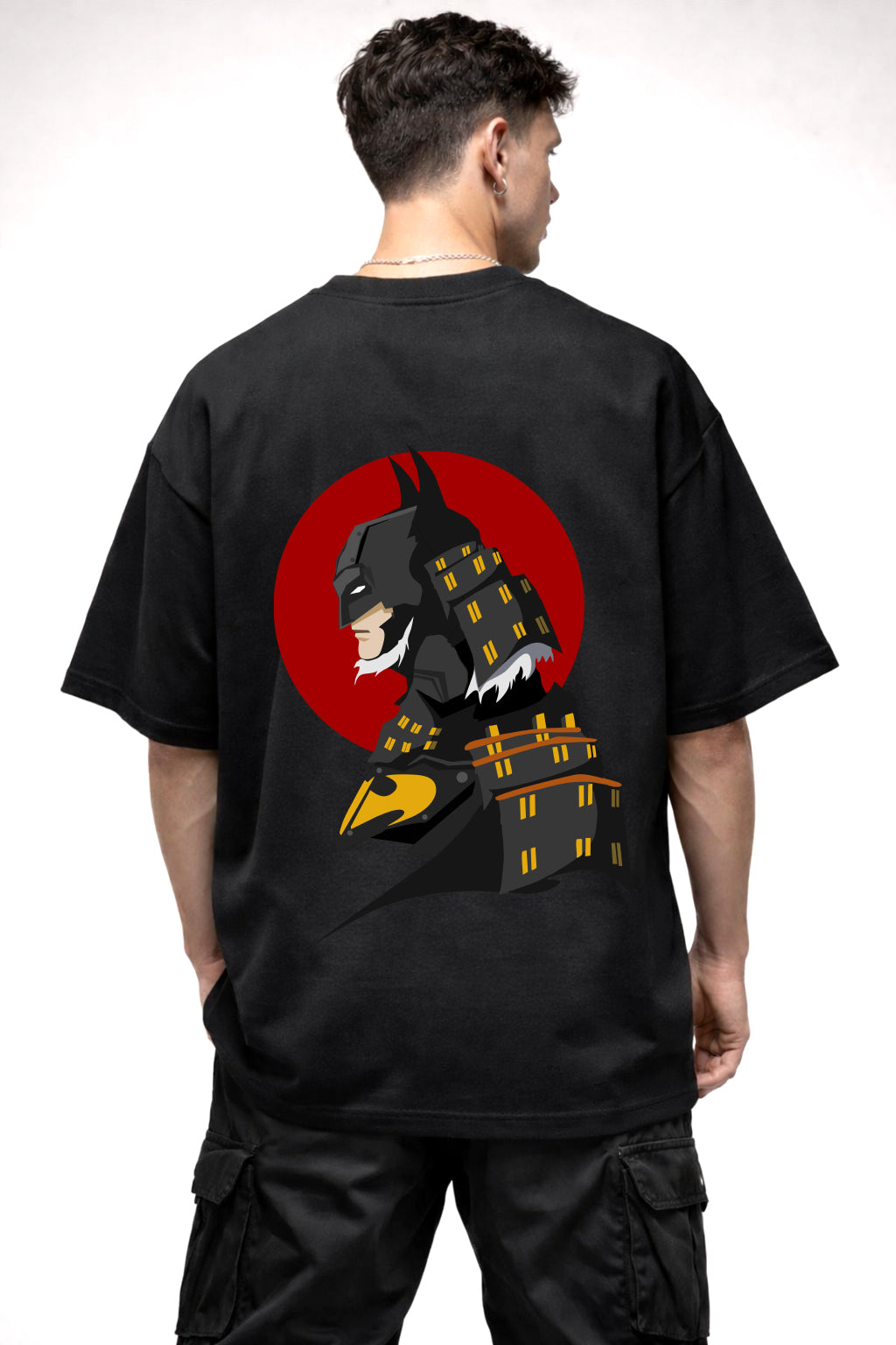 BATMAN CARTOON GRAPHIC | BLACK OVERSIZED FIT TEE