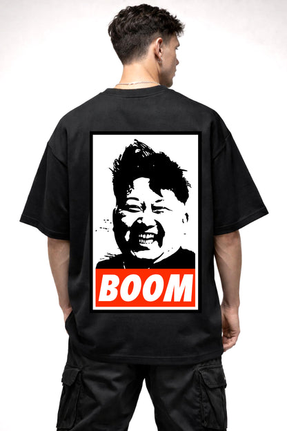 JOKER CARTOON GRAPHIC | BLACK OVERSIZED FIT TEE