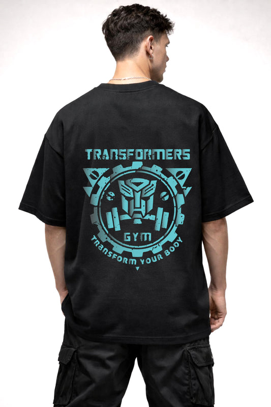 TRANSFORMERS GRAPHIC | BLACK OVERSIZED FIT TEE