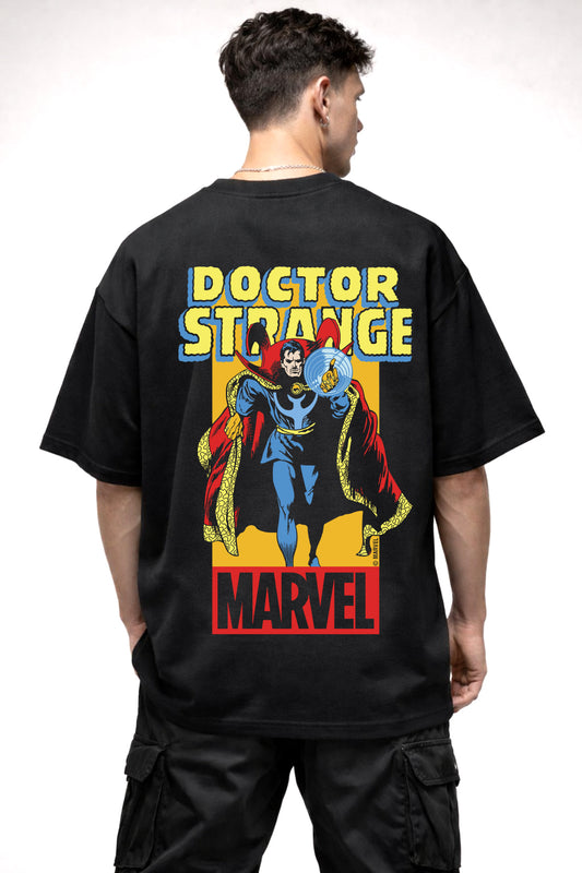 DOCTOR STRANGE COMIC GRAPHIC | BLACK OVERSIZED FIT TEE