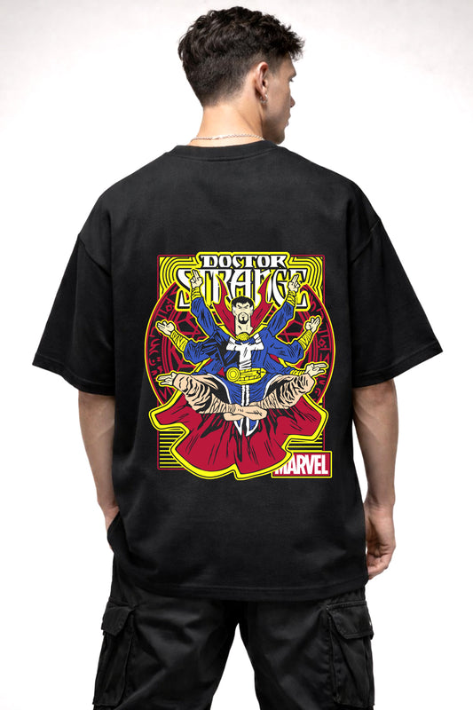 DOCTOR STRANGE COMIC GRAPHIC | BLACK OVERSIZED FIT TEE