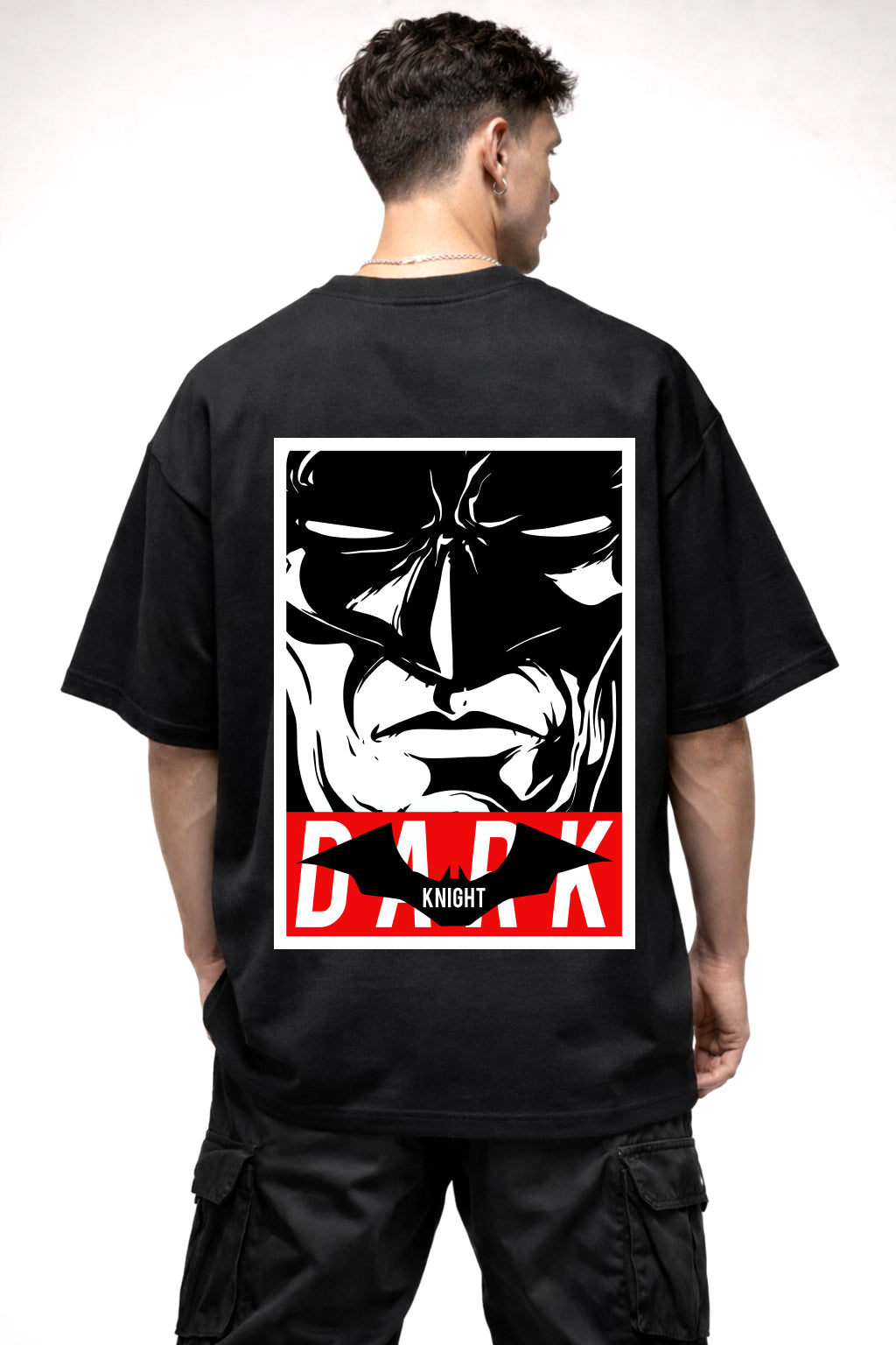 BATMAN DARK COMIC GRAPHIC | BLACK OVERSIZED FIT TEE