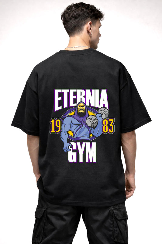 ETERNIA 1983 GYM GRAPHIC | BLACK OVERSIZED FIT TEE