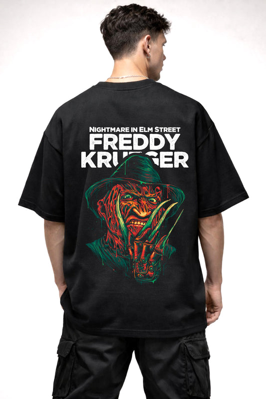 NIGHTMARE IN ELM STREET GRAPHIC | BLACK OVERSIZED FIT TEE