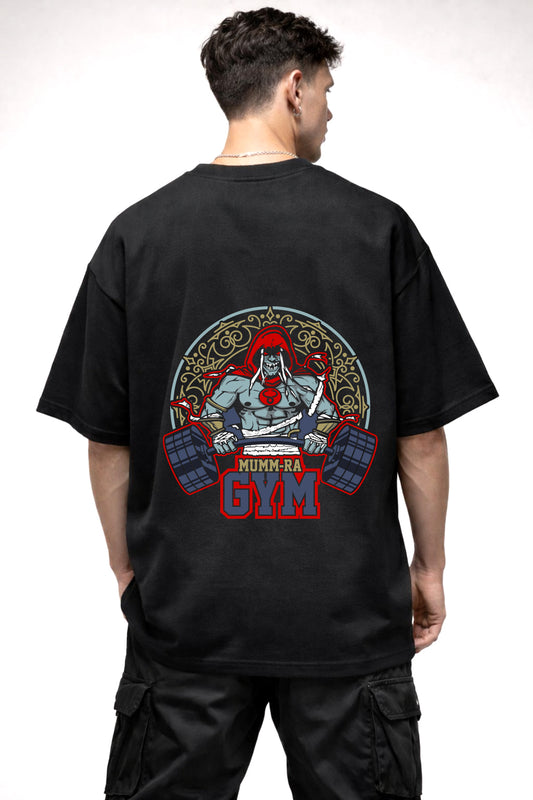 MUMM-RA GYM GRAPHIC | BLACK OVERSIZED FIT TEE
