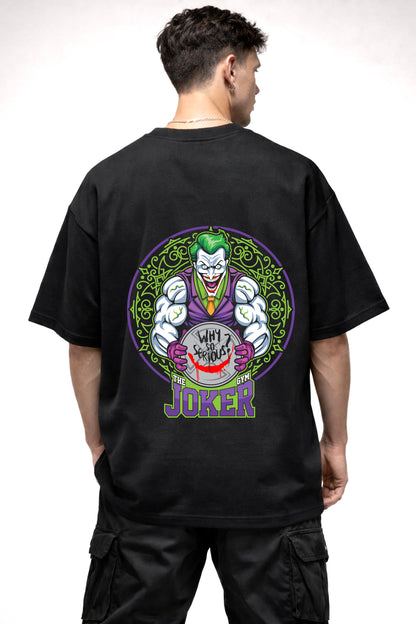 JOKER GYM GRAPHIC | BLACK OVERSIZED FIT TEE