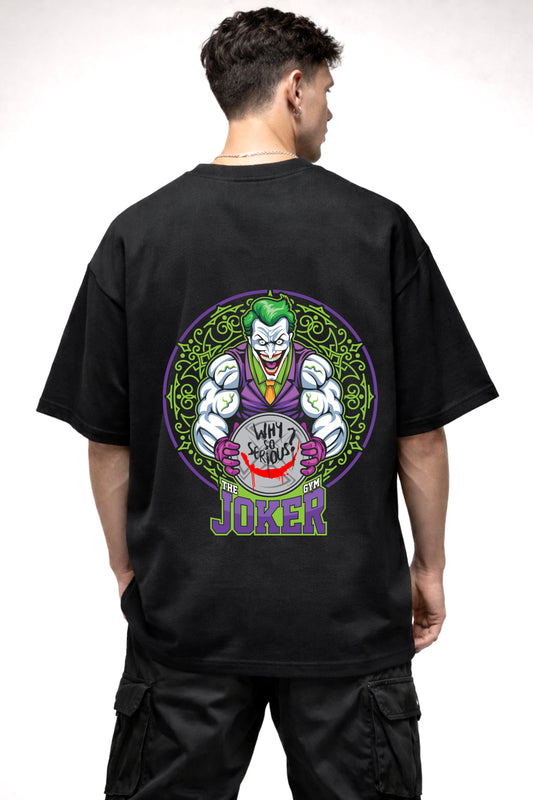 JOKER GYM GRAPHIC | BLACK OVERSIZED FIT TEE