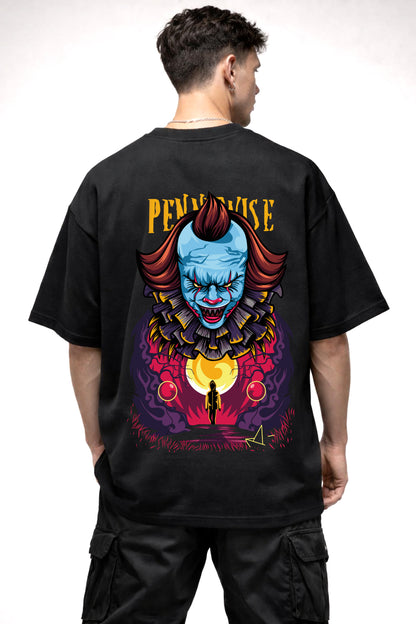 IT JOKER GRAPHIC | BLACK OVERSIZED FIT TEE