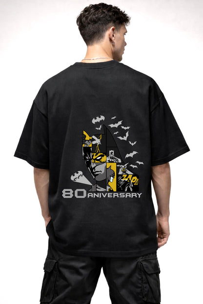 BATMAN CARTOON GRAPHIC | BLACK OVERSIZED FIT TEE