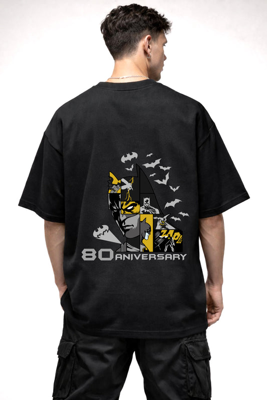 BATMAN CARTOON GRAPHIC | BLACK OVERSIZED FIT TEE