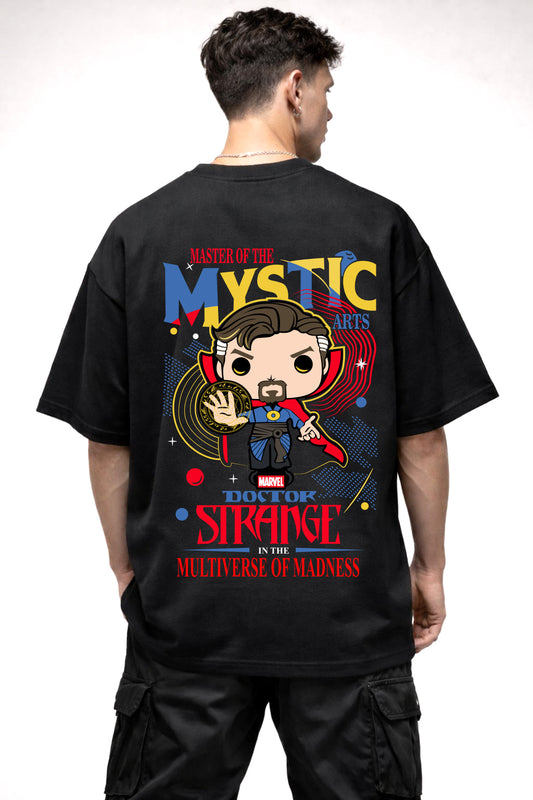 DOCTOR STRANE CARTOON GRAPHIC | BLACK OVERSIZED FIT TEE