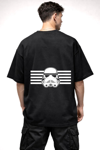 STAR WARS CARTOON GRAPHIC | BLACK OVERSIZED FIT TEE