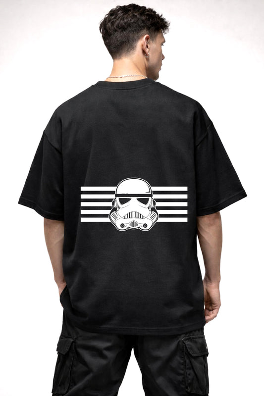 STAR WARS CARTOON GRAPHIC | BLACK OVERSIZED FIT TEE