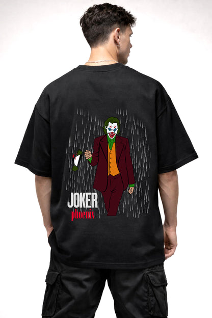 JOKER CARTOON GRAPHIC | BLACK OVERSIZED FIT TEE