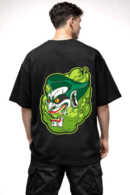 JOKER CARTOON GRAPHIC | BLACK OVERSIZED FIT TEE