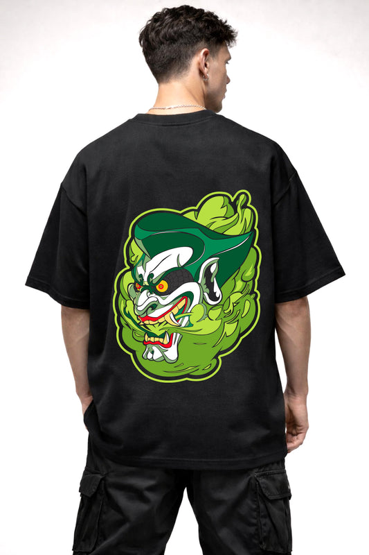 JOKER CARTOON GRAPHIC | BLACK OVERSIZED FIT TEE