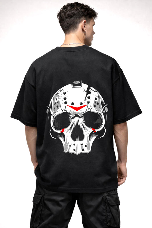 KILLER MASK GRAPHIC | BLACK OVERSIZED FIT TEE
