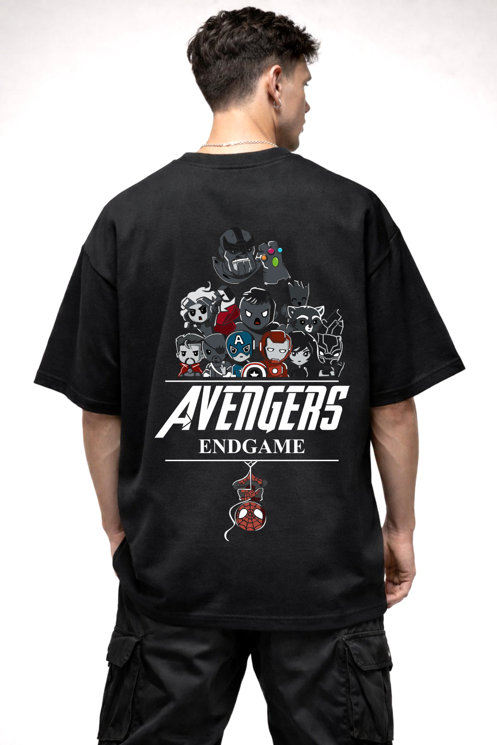 AVENGERS ENDGAME GRAPHIC | BLACK OVERSIZED FIT TEE