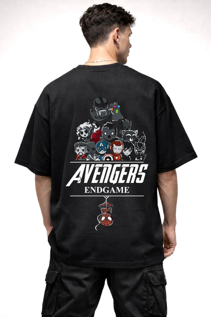 AVENGERS ENDGAME GRAPHIC | BLACK OVERSIZED FIT TEE