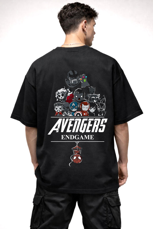 AVENGERS ENDGAME GRAPHIC | BLACK OVERSIZED FIT TEE