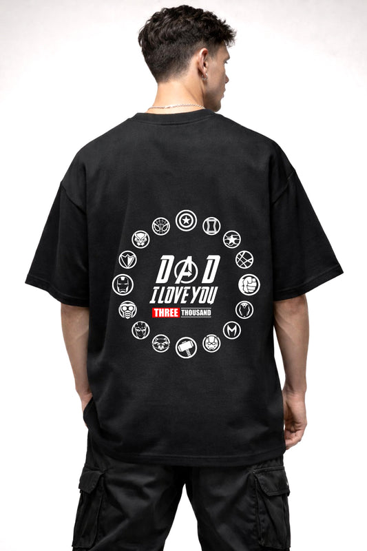 AVENGERS GRAPHIC | BLACK OVERSIZED FIT TEE