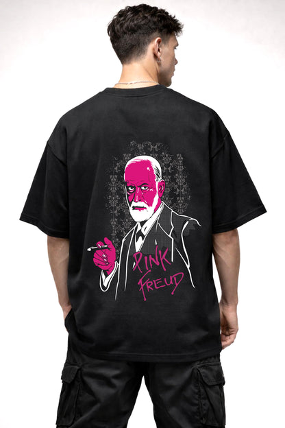 PINK FRUID GRAPHIC | BLACK OVERSIZED FIT TEE