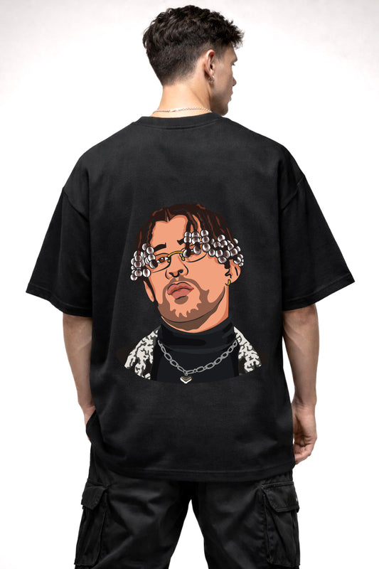 MEN GRAPHIC | BLACK OVERSIZED FIT TEE